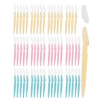 Dermaplane Razor, 60 Pcs Face Razors for Women and Men, Multipurpose Eyebrow Razor, Dermaplaning Tool for Face by MoHern Multi-Color