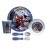 Zak Designs 5-Piece Dinnerware Set, Marvel Spider-Man - Durable Plastic & Stainless Steel - Includes Tumbler, 8-Inch Plate, 6-Inch Bowl, Fork & Spoon - Suitable for Kids Ages 3+