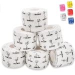 WARM BODY COLD MIND 1.85 Weightlifting Thumb Tape - Hook Grip Tape for Powerlifting, Cross Training, Gym Tape, Workout, Weight Lifting Tape, Athletic Finger Wrap (White 6 Rolls)