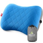 Hikenture Ultralight Inflatable Washable Pillow with Removable Cover for Neck Lumber Support - Upgrade Backpacking Pillow for Camping, Travel, Hiking, Backpacking (Blue)
