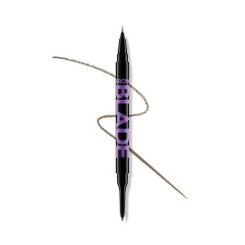 Urban Decay Brow Blade 2-in-1 Eyebrow Pen & Waterproof Pencil - Smudge-proof, Transfer-resistant, Up to 24HR Wear, Ink Stain & Creamy Brow Pencil - Taupe Trap (universal taupe)