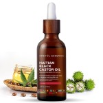 Kreyol Essence - 2 Oz Original Haitian Black Castor Oil, Glass Bottle - Thicker Brows & Longer Eyelashes, Paraben Free, Natural Ingredients