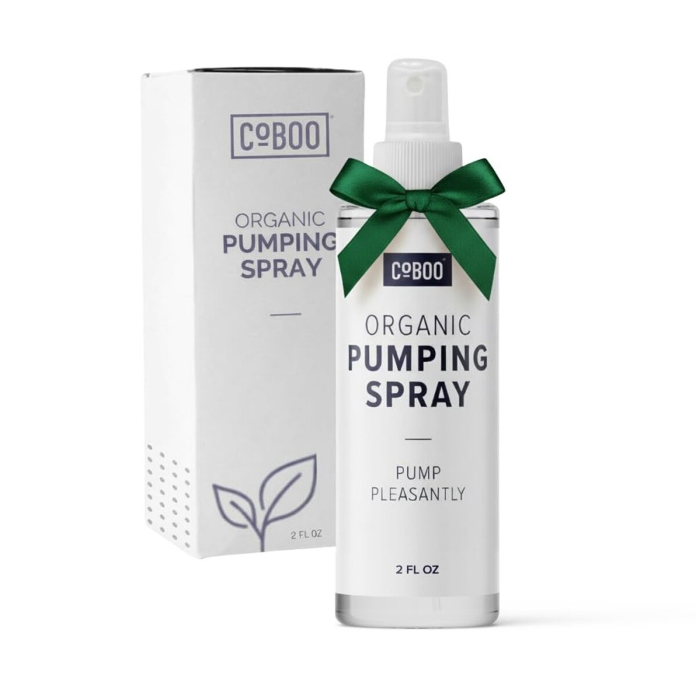 CoBoo Pumping Spray 2 Fl Oz | Organic Skin Lubricant for Breast Pumping | Pump Flange Spray for Breast Shields | Vegan & Lanolin Free, Made in USA | Helps Sore Nipples & Clogged Milk Ducts