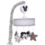 Lambs & Ivy Disney Baby Magical Mickey Mouse Musical Baby Crib Mobile - Gray