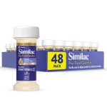 Similac Pro-Total Comfort Infant Formula With Iron, Ready to Feed, 2-fl-oz Bottle, Pack of 48