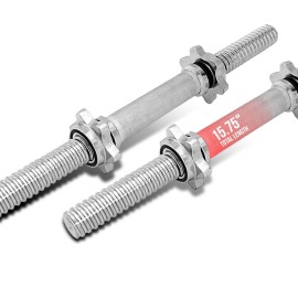 TELK - Adjustable Dumbbell Set Pair of Dumbbells Bars Only - Home Gym Weight Set with Baked Enamel Cast Iron Plates - Space-Saving Free Weights for Strength Training