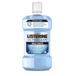 Listerine Ultraclean Alcohol-Free Tartar Control Mouthwash, Oral Rinse Fights Stain Build Up to Help Keep Naturally White Teeth, Less Intense Arctic Mint Flavor, 500 ml
