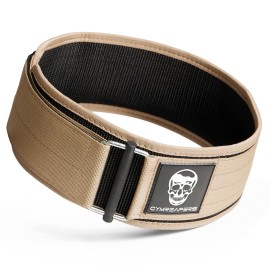 Gymreapers Quick Locking Weight Lifting Belt for Men Gym Belt for Powerlifting Deadlift Belt with 4 Inch Neoprene Metal Buckle Back Support Weightlifting Belt Women (Desert Tan, X-Large)