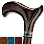 Asterom Walking Cane - Handmade, Ergonomic, Canes for Men - Wooden Walking Sticks for Seniors, Unique, Cool (Walnut, 36 Inches)