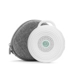 Yogasleep Rohm Portable White Noise Sound Machine + Travel Case in Grey, Sleep Therapy, Crush-Resistant Travel Case, for Adults, Kids & Baby, Noise Blocking & Office Privacy, Registry Gift