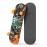 RUDEBOYS 17 Inch Mini Wooden Beginner Skateboard (Dinosaur Design)