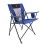 GCI Outdoor Comfort Pro Camping Chair | Collapsible Folding Chair with Durable Armrests, Drink Holder & Portable Carry Bag - Heathered Royal
