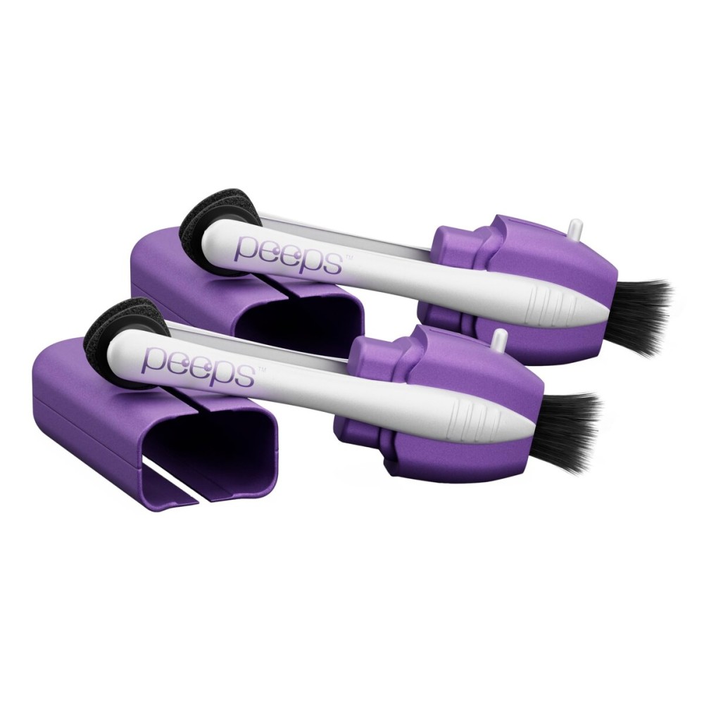 CarbonKlean Peeps Eyeglass Lens Cleaner - Efficient and Durable Carbon Microfiber Technology - Exclusively Used by NASA - 500 Uses, Soft Touch Lavender (2 Pack)