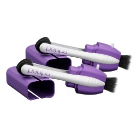 CarbonKlean Peeps Eyeglass Lens Cleaner - Efficient and Durable Carbon Microfiber Technology - Exclusively Used by NASA - 500 Uses, Soft Touch Lavender (2 Pack)