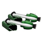 CarbonKlean Peeps Eyeglass Lens Cleaner - Efficient and Durable Carbon Microfiber Technology - Exclusively Used by NASA - 500 Uses, Soft Touch Green (2 Pack)