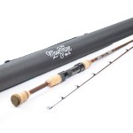 Moonshine Rod Company Fly Fishing Rod with Carrying Case and Extra Rod Tip Section Fast Action, The Rambler, 6\'6 MLF