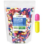 XPRS Nutra Size 00 Empty Capsules - 1000 Count Empty Gelatin Capsules - DIY Filling - Fillable Pills Gel Caps for Do-It-Yourself Supplements (Multi Color)