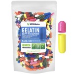 XPRS Nutra Size 00 Empty Capsules - 500 Count Empty Gelatin Capsules - Pill DIY Capsule Filling - Fillable Pill Gel Caps for Do-It-Yourself Supplements (Multi Color)