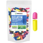 XPRS Nutra Size 00 Empty Capsules - 100 Count Empty Gelatin Capsules - Pills DIY Capsule Filling - Fillable Pill Gel Caps for Do-It-Yourself Supplements (Multi Color)
