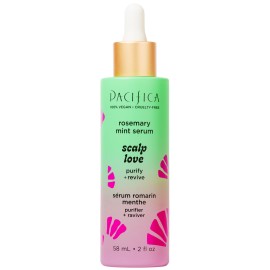 Pacifica Scalp Love Rosemary Mint Serum - Dry, Flaky, and Itchy Scalp Serum, Hydrating, Moisturizing, and Calming Treatment Formulated with Witch Hazel, Vegan and Cruelty-Free - 2 Fl Oz
