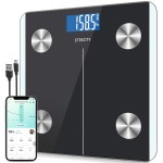 Etekcity Rechargeable Smart Scale for Body Weight, Digital Bathroom Scale with BMI, Body Fat, Muscle Mass, Accurate Weighing Machine for People Sync with Smartphone App, 400lb