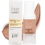 Hey Honey Trick and Treat CC Cream SPF 46 | Active Moisturizing Color Correcting Cream with Honey & Propolis | Best Cover For Rosacea, Skin Redness & Mature Skin | Cruelty-Free | 1 oz (Deep Tan)
