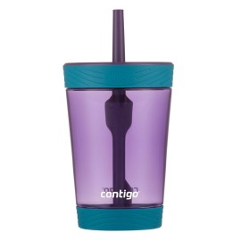 Contigo Kids Spill-Proof 14oz Tumbler with Straw and BPA Free Plastic Eggplant