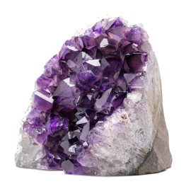 EMPORION Natural Amethyst (Less than 0.5 lb) Crystal Clusters Stone from Uruguay Raw Geode Quartz - Deep Purple Color