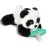 RaZbaby JollyPop Pacifier, Holder w/Detachable Baby Pacifier, Stuffed Animal RaZbuddy, All Ages 0M+, 100% Medical Grade USA Made Silicone, Machine Washable, Textured & Easy to Hold - Panda