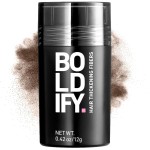 BOLDIFY Hair Fibers (12g) - Fill In Thinning and Fine Hair for an Instantly Fuller, Thicker Look - 14 Shades for Women & Men - Medium Brown