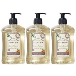 A LA MAISON French Liquid Hand Soap, Almond - Natural Hand Wash Made with Essential Oils - Biodegradable, Plant-Based, Vegan, Cruelty-Free, Alcohol & Paraben Free (16.9 oz, 3 Pack)