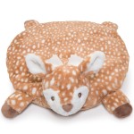 Bearington Baby Lil Willow Woodland Decor Tummy Time Mat - 30 x 30 Deer Infant Blanket for Babies - Washable Fawn Newborn Items - Adorable Play Rug Woodland Baby Decor and Nursery Gift