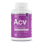 Essential Elements Apple Cider Vinegar Gummies from The Mother - Naturally-Sourced, Vegan ACV with Folic Acid and Vitamin B6 & B12 60 Count