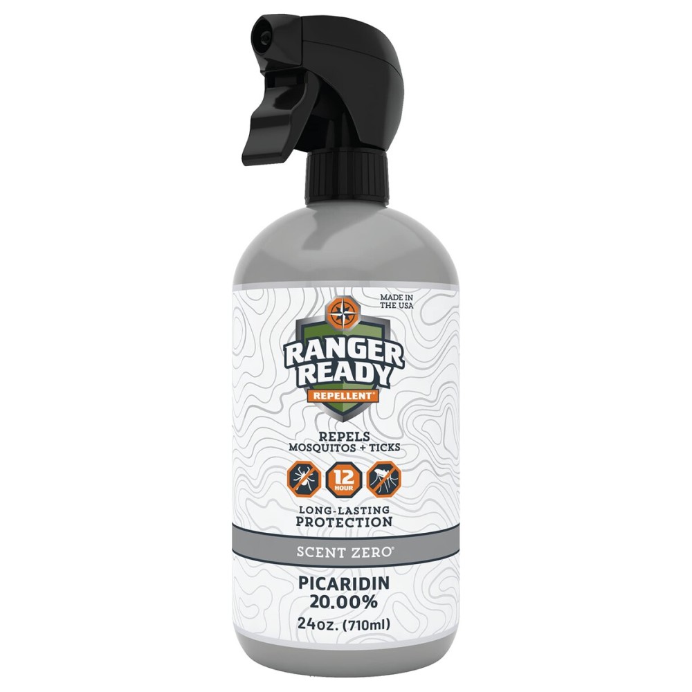 Ranger Ready Repellents Picaridin Insect Repellent Spray with Scent Zero - Mosquito Repellent and Tick Spray (24 oz.)