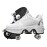 Double-Row Deform Wheel Automatic Walking Shoes Invisible Deformation Roller Skate 2 in 1 Removable Pulley Skates Skating Parkour (Silver, US9)