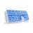 Weekly Pill Organizer 7 Day 2 Times a Day Extra Large, Quick Fill 2020 Fullicon AM PM XL Daily Pill Cases Pill Box with Detachable Base - White/Blue (Patent Registered)