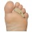 Steins Hammer Toe Crest Cushion and Buttress Pad Reduces Pressure from Calluses and Hammer Toes, Small Left, Beige, 3 Count
