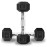 Balelinko Hex Dumbbells Free Weights Set with Metal Handles Rubber Encased Solid Cast Iron Hex Dumbbell in Pair, 3 LBS