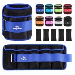 Adjustable Ankle Weights 1-10 LBS Pair with Removable Weight for Jogging, Gymnastics, Aerobics, Physical Therapy, Resistance Training|Each 1-5 LBS, Total 10LBS, Blue