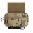 KRYDEX Tactical Drop Pouch Sub Abdominal Carrying Kit Bag Fanny Pack with Hook and Loop Panel for Tactical Vest Chest Rig (Camo)