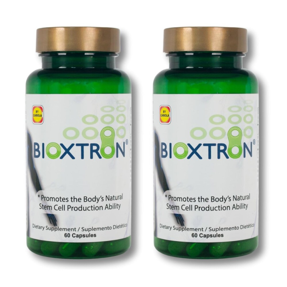 Bioxtron Natural AFA Stem Cell Supplement - Joint Support & Muscle Pain - Immune System Support - Support Energy Levels - Natural Blue Green Algae Spirulina - Pack of 2-120 Caps