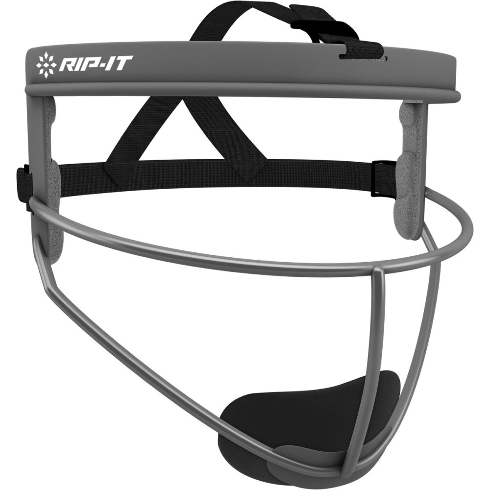RIP-IT Original Defense Softball Face Mask | Lightweight Protective Softball Fielder\'s Mask | Youth | Charcoal