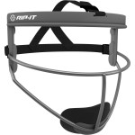 RIP-IT Original Defense Softball Face Mask | Lightweight Protective Softball Fielder\'s Mask | Youth | Charcoal