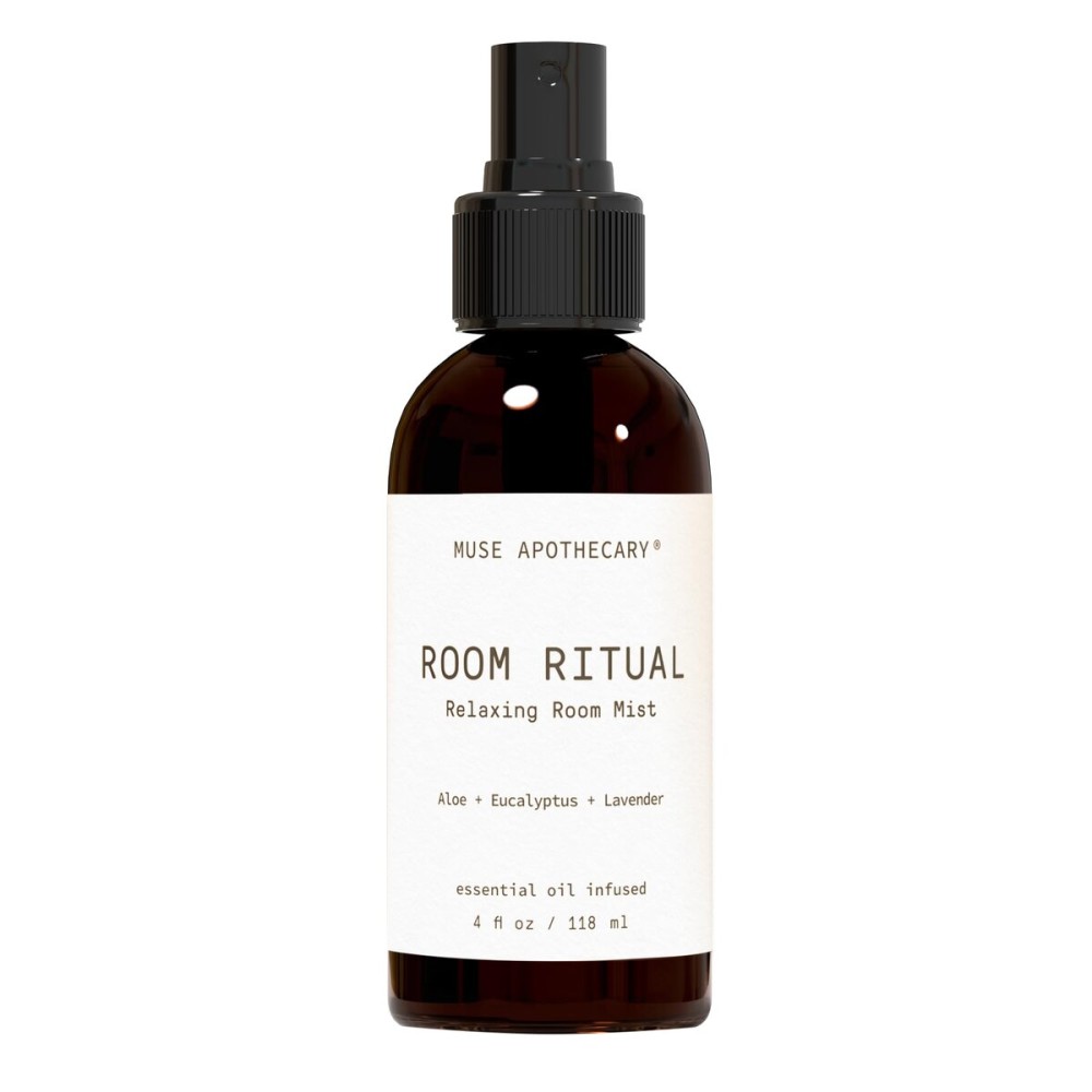 Muse Apothecary Room Ritual - Aromatic and Relaxing Room Mist, 4 oz, Infused with Natural Essential Oils - Aloe + Eucalyptus + Lavender