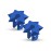 Bowmar Archery Nose Button, Extremely Light Weight, Creates Consistent Anchor Point, Two Sizes Included (Blue)