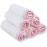 San Francisco Baby Washcloths for Newborn - Rayon from Bamboo Washcloths, Baby Wash Cloths Soft, Wash Cloths for Babies, Baby Wash Cloth - 6 Pieces, Pink