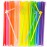 HANSGO Disposable Colorful Drinking Straws, 13inch Extra Long Flexible Straws for Party Decorations, 7 Colors, 100PCS