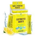 KEY NUTRIENTS Electrolytes Powder Packets - Refreshing Lemonade 20 Pack Hydration Packets - Travel Hydration Powder - No Sugar, No Calories, Gluten Free - Made in USA