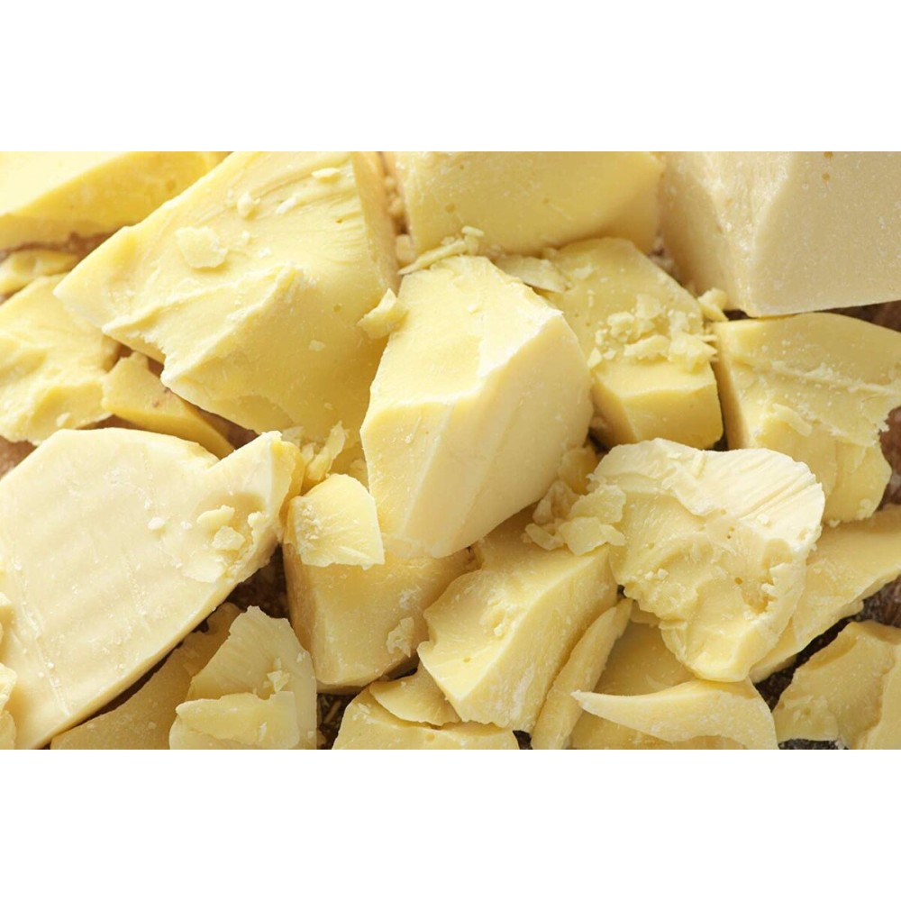 Natural Farms Raw Cocoa Butter - 1lb Fresh and Pure