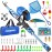 ODDSPRO Kids Fishing Pole - Kids Fishing Starter Kit - with Tackle Box, Reel, Practice Plug, Beginner\'s Guide and Travel Bag for Boys, Girls